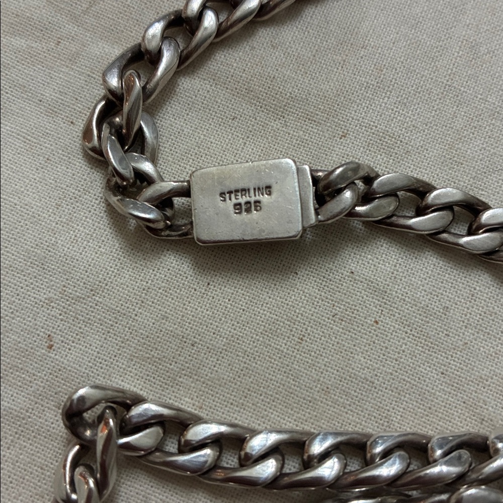 Sterling Silver Chain choker - Picture 8 of 9